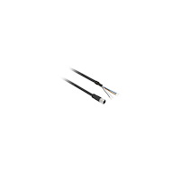SCHNEIDER ELECTRIC Schneider Electric XZCPV1141L2, 2 m, M12, Hunstik, Sort, Pol...