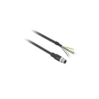 SCHNEIDER ELECTRIC Schneider Electric XZCP1541L2, 2 m, M12, Hanstik, Sort, Poly...