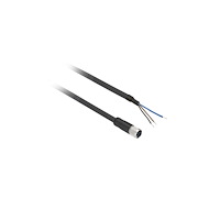 SCHNEIDER ELECTRIC Schneider Electric XZCP0566L10, 10 m, M8, Hunstik, Sort, Pol...