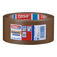 Beiersdorf Tesapack 4100 förpackningstejp - 50 mm x 66 m - sämskskinn