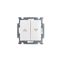 ABB ABB-basic55 Tryckknapp för jalusier med lås, matt vit, 10A,...