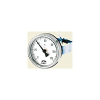 Watts Industries Nordic AB PÅSPÆNDINGS TERMOMETER TCF-63 0-120GRC Ø66mm hus. Til rør st...
