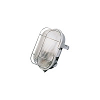 Solar Plus Skottlampa vägg- och takarmatur 100W, klar skärm, grå