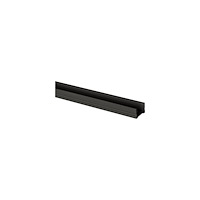 Solar Plus Aluminiumprofil Art low 2m svartlackerad låg U-profil för in...