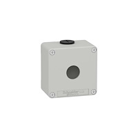 SCHNEIDER ELECTRIC Harmony tom tryckknappslåda i ljusgrå metall med 1 x Ø22 mm...
