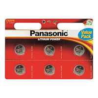 INSMAT Panasonic Lithium Power - Value Pack - batteri - 6 x CR2016 - Li