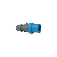 Solar Plus CEE stikprop 16A 230V klokken H6 3 polet blå, IP54, skrueløs...