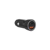 SINOX Sinox 12V dubbel USB-bilsladdare. USB A 18W + USB C 20W. Sva...