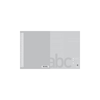 BANTEX Skrivhäfte bantex, 17 x 21 cm, 8 x 3 rader (5+7+5 mm), grått...
