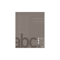 BANTEX Skrivbok 170x210 mm linjerad 7,5 mm / 24 rader antracitgrå (...