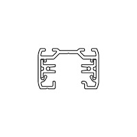 Solar Plus Global GB 2200-2 skena 230V, 1-fas, längd 2 meter, svart