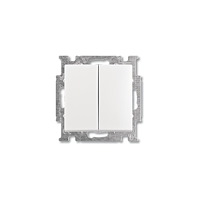 ABB ABB-basic55 Kronbrytare, vitglansig, 10A, 1 modul, levereras...