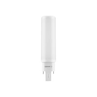 LEDVANCE OSRAM DULUX D - LED-glödlampa - form: tubulär - glaserad finish - G24d-2 - 7 W - svalt vitt ljus - 4000 K