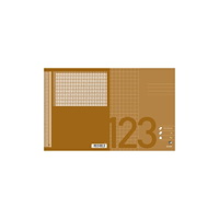 BANTEX Anteckningsbok bantex, 17 x 21 cm, fyrkantig 10 x 10 mm, bru...