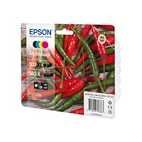 EPSON Epson 503/503 XL Multipack - 4-pack - XL (svart) + standardkapacitet - svart, gul, cyan, magenta - original - bläckpatro...