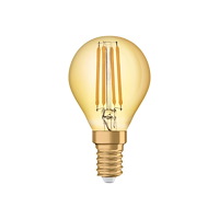 LEDVANCE OSRAM Vintage 1906 - LED-glödlampa med filament - klar finish - E14 - 4 W - varm komfortbelysning - 2400 K - guld