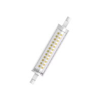 LEDVANCE OSRAM LED SLIM LINE - LED-glödlampa - form: majs - klar finish - R7s - 12 W - varmt vitt ljus - 2700 K