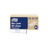 TORK Avfallspåsar Tork 204020 vit (låda med 10 rullar x 100 påsar...
