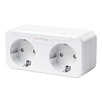 Satechi Satechi Dual Smart Outlet - smart kontakt - Wi-Fi - vit