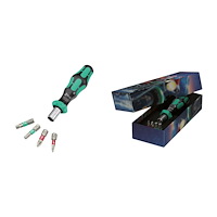Wera Handtag med hylsa och 4 bits 1/4", 838 RA S/4 Jul 2025, WERA...
