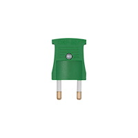 THORKILD LARSEN Platt plugg utan jord grön 16A 250V, för tråd Ø2,5-9 mm förs...
