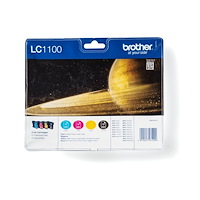 Brother Brother LC1100 Value Pack - 4-pack - svart, gul, cyan, magenta - original - bläckpatron