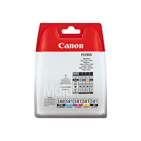 CANON Canon PGI-580 PGBK/CLI-581 CMYBK Multipack - 5-pack - svart, gul, cyan, magenta - original - bläcktank