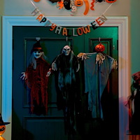 vidaXL Halloween Hängande Spöke 3 pcs Flerfärgsdesign 77 x 98 cm