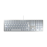 CHERRY CHERRY KC 6000 SLIM FOR MAC - tangentbord - hela norden - silver Inmatningsenhet