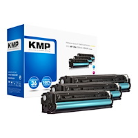 KMP KMP MULTIPACK H-T113CMY - 3-pack - gul, cyan, magenta - kompatibel - tonerkassett (alternativ för: HP 125A)