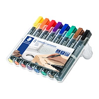 STAEDTLER STAEDTLER Lumocolor 352 - markering - svart, röd, blå, grön, gul, orange, brun, violett (paket om 8)