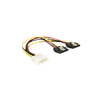 DeLOCK Delock - strömadapter - 4 pin intern effekt till SATA-ström - 20 cm