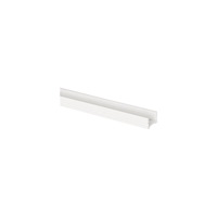 Solar Plus Aluminiumprofil Art low 2m, vitlackerad låg U-profil för ino...