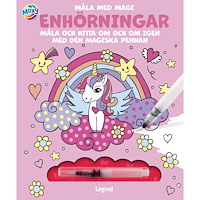Legind A/S Måla med vatten : Enhörningar (inbunden)
