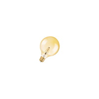 LEDVANCE OSRAM Vintage 1906 LED - LED-glödlampa med filament - form: G125 - klar finish - E27 - 7 W - varmt vitt ljus - 2400 K