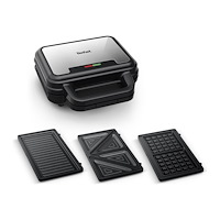 SEB Tefal Ultra Compact SW383D10 - sandwich maker / waffle maker / panini maker - rostfritt stål