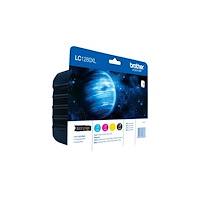 Brother Brother LC1280XL Value Pack - 4-pack - svart, gul, cyan, magenta - original - bläckpatron