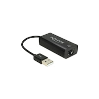 DeLOCK Delock Adapter USB 2.0 > LAN 10/100 Mb/s - nätverksadapter - USB 2.0 - 10/100 Ethernet