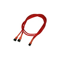 Nanoxia Nanoxia - strömdelare för fläkt - 3 pin Molex till 3 pin Molex - 60 cm