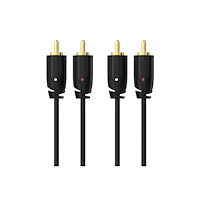Sinox beslag Sinox SXA04201, 2 x RCA, hankontakt, 2 x RCA, hankontakt, 1...