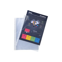 EXACOMPTA Exacompta - arkskyddare - för A4 - genomskinlig (paket om 10)