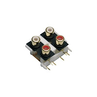 TRU Components TRU KOMPONENTER Cinch-kontakt Anslutning, infälld vertikal A...