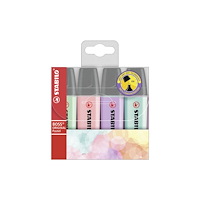 STABILO Highlighter Stabilo Boss® Original Pastel med 4 stk. ass. fa...