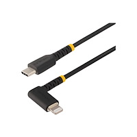 StarTech.com StarTech.com 6ft (2m) Durable USB-C to Lightning Cable - Right-Angled Heavy Duty Aramid Fiber USB Type-C to Lightning Ch...