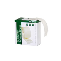 BNT Klæbepuder BNT hvide 25x12x1 mm i praktisk dispenser