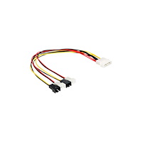 DeLOCK Delock - fläktadapter - 2 pin intern effekt till 4 pin intern effekt - 30 cm