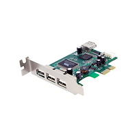 StarTech.com StarTech.com 4 Port PCI Express Low Profile High Speed USB Card - PCIe USB 2.0 Card - PCI-E USB 2.0 Card (PEXUSB4DP) - U...