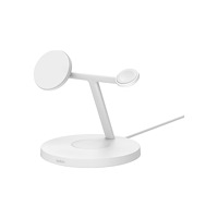Belkin Components Belkin BoostCharge Pro 3-in-1 trådlöst laddställ - med Qi2 - + växelströmsadapter - 15 Watt
