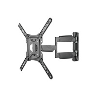 Deltaco DELTACO ARM-1205 monteringssats - fullständig rörelse - för platt panel/välvd LCD-display - 3-vägs - svart