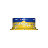 VERBATIM Verbatim - DVD+RW x 25 - 4.7 GB - lagringsmedier
